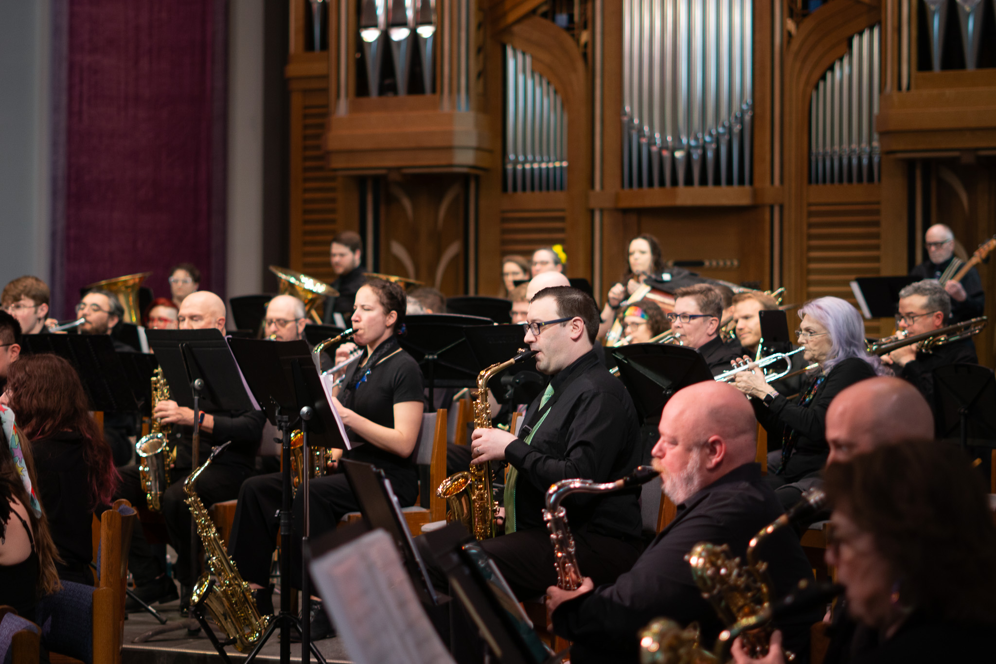 Members of QCFB performing